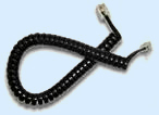 Black handset Cord